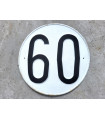 Señal límite velocidad 60