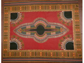 Cuadro hecho con tela africana de Malí